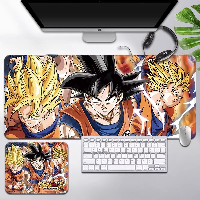 Gaming Keyboard And Mouse Pad - Cartoon HD Print Dragon Ball Leather