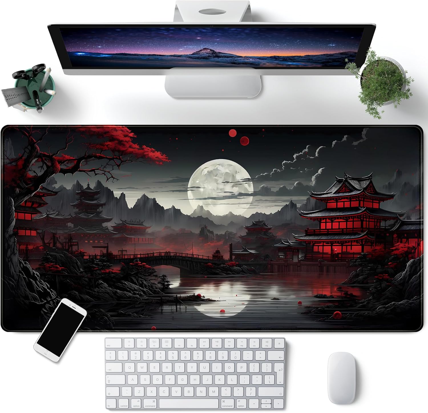 Japanese Desk Mat Riverside Fu - Gaming Keyboard And Mouse Pad incelemesi ve fiyatı