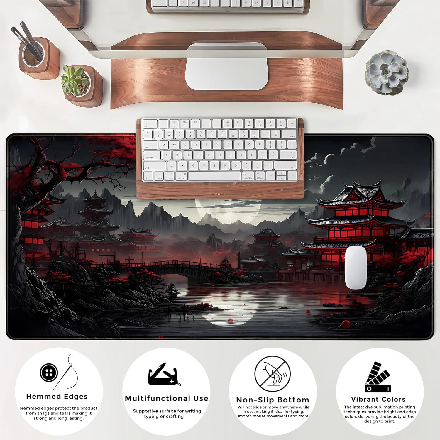 Japanese Desk Mat Riverside Fu - Gaming Keyboard And Mouse Pad incelemesi ve fiyatı