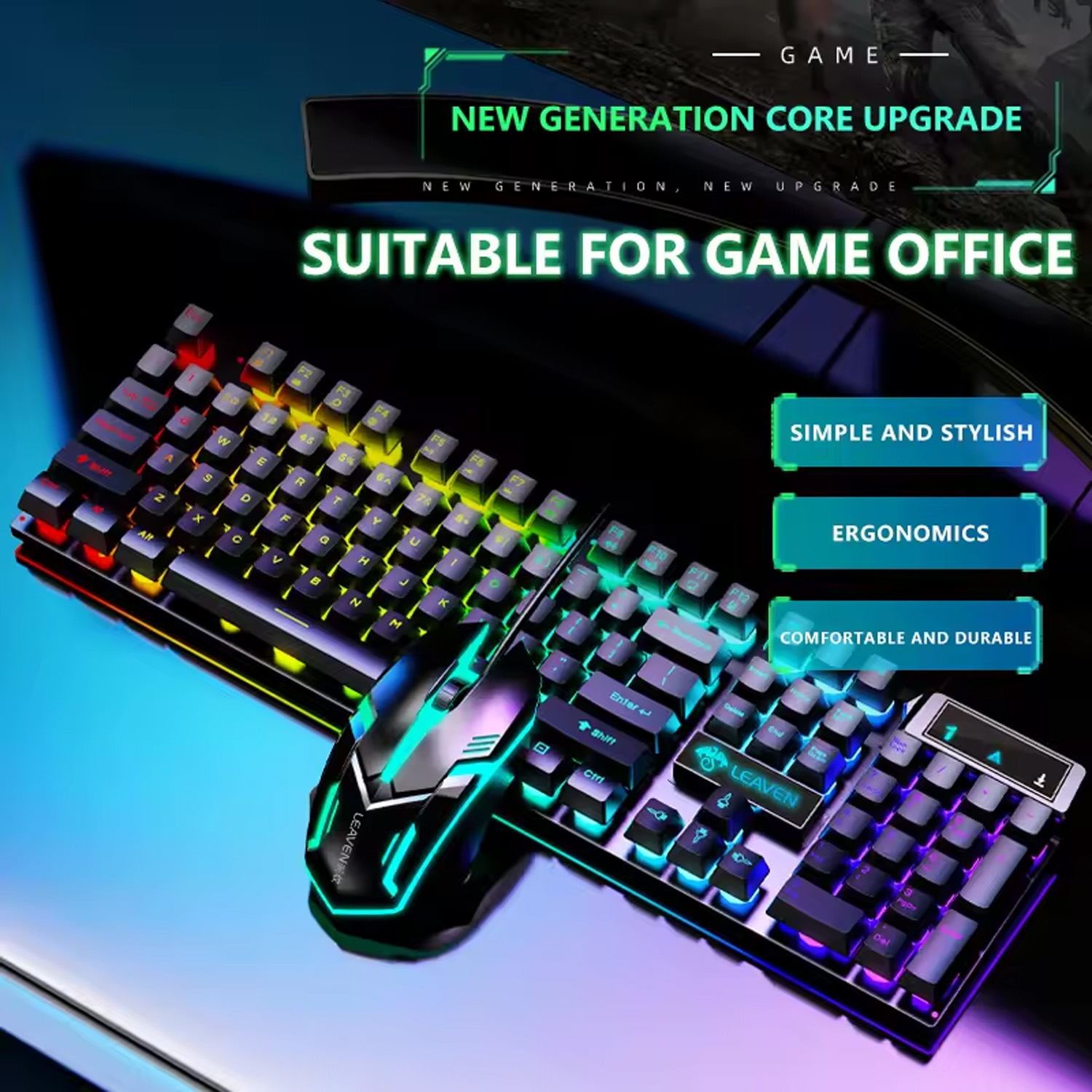 Gamer Keyboard And Mouse PC Ga - Gaming Keyboard No Rgb incelemesi ve fiyatı