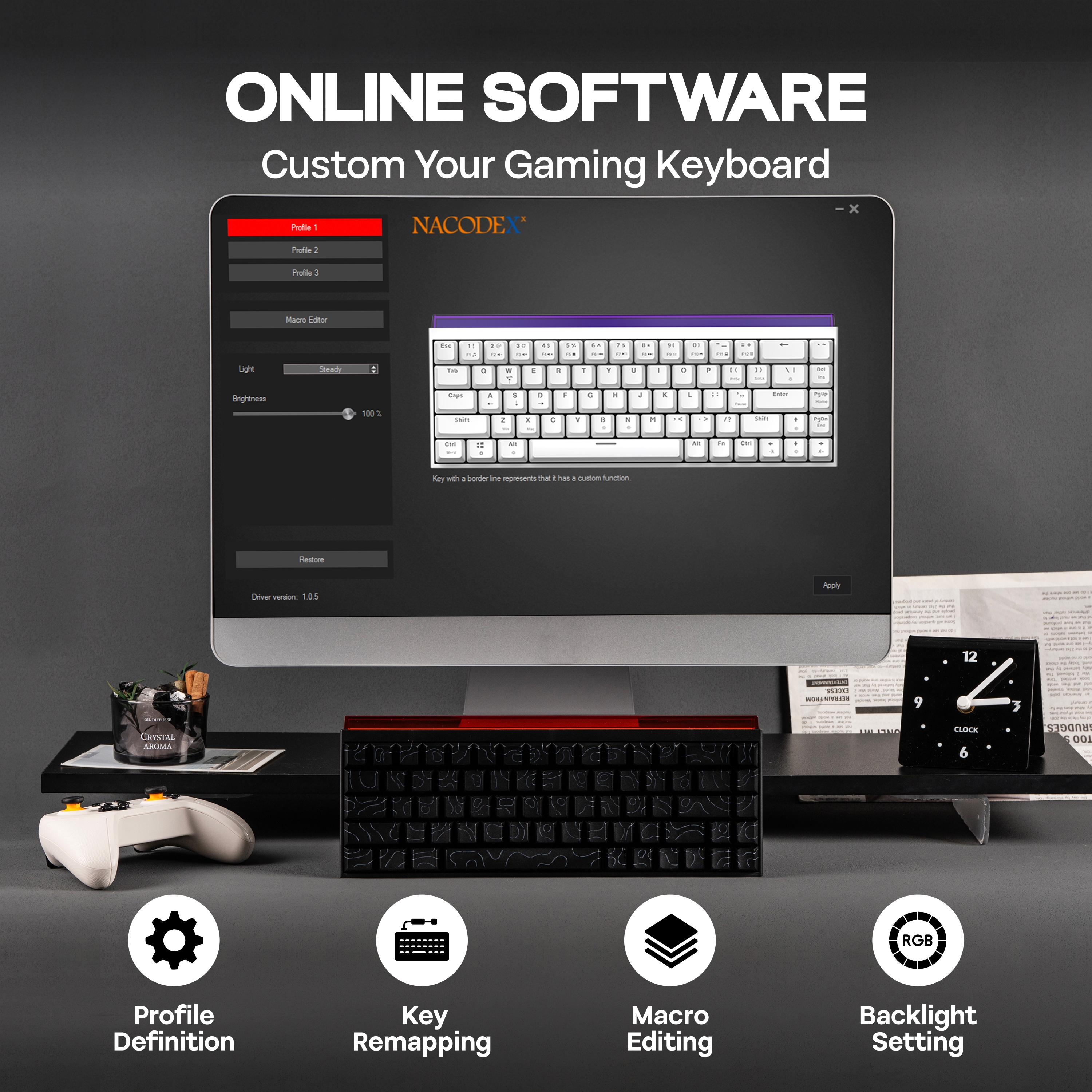 AJAZZ NK68 65% Compact Hot-Swa - Keyboard Gaming Mac incelemesi ve fiyatı