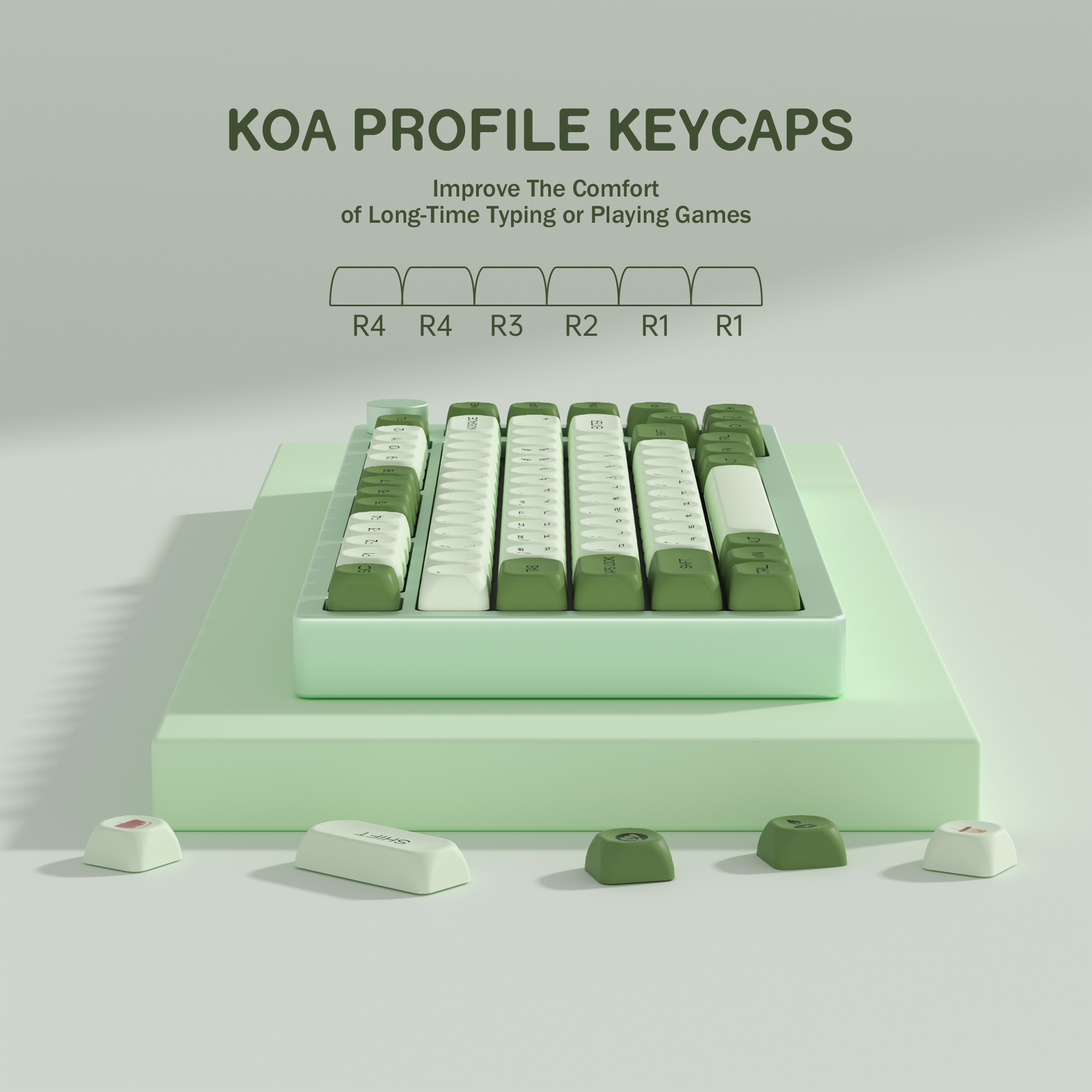 KBDiy Matcha Korean Keycap Gre - Keyboard Gaming Mac incelemesi ve fiyatı