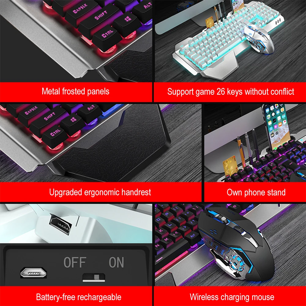 K680 Rechargeable 2.4G wireles - Gaming Keyboard Bluetooth incelemesi ve fiyatı