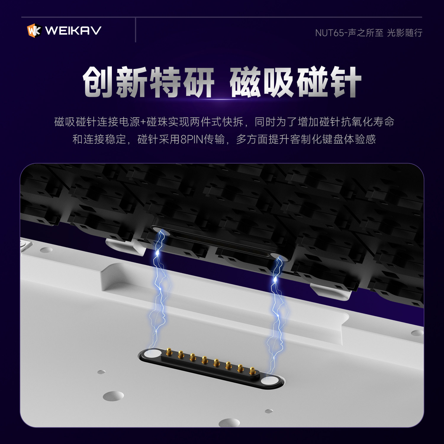 New Weikav Nut65 Aluminum Mech - Gaming Keyboard Bluetooth incelemesi ve fiyatı