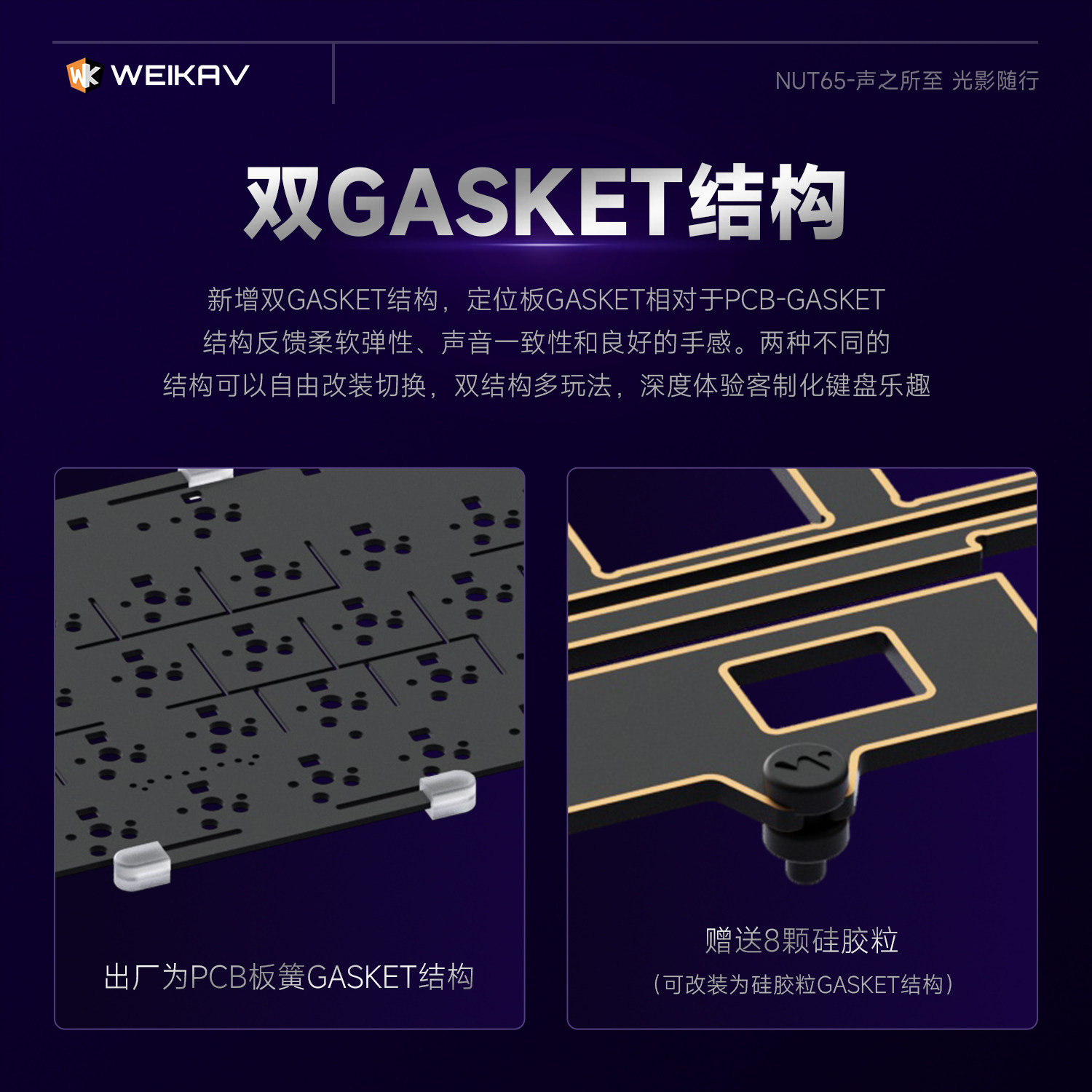 New Weikav Nut65 Aluminum Mech - Gaming Keyboard Bluetooth incelemesi ve fiyatı
