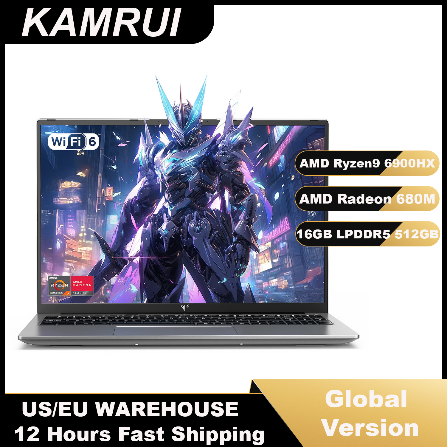 KAMRUI 16inch Laptop AMD Ryzen - Keyboard Gaming Mac incelemesi ve fiyatı