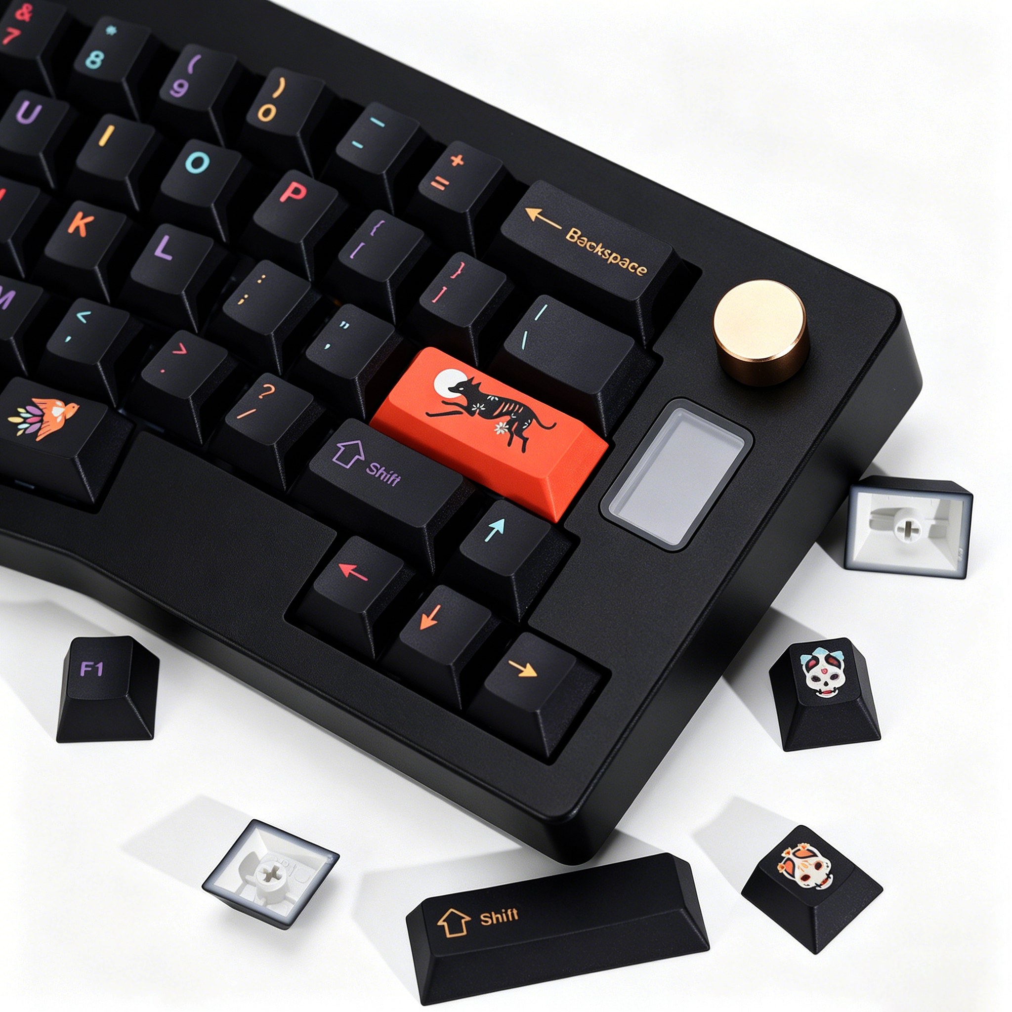KBDiy Clone GMK Keycaps Retro  - Gaming Keyboard Magnetic Switches incelemesi ve fiyatı