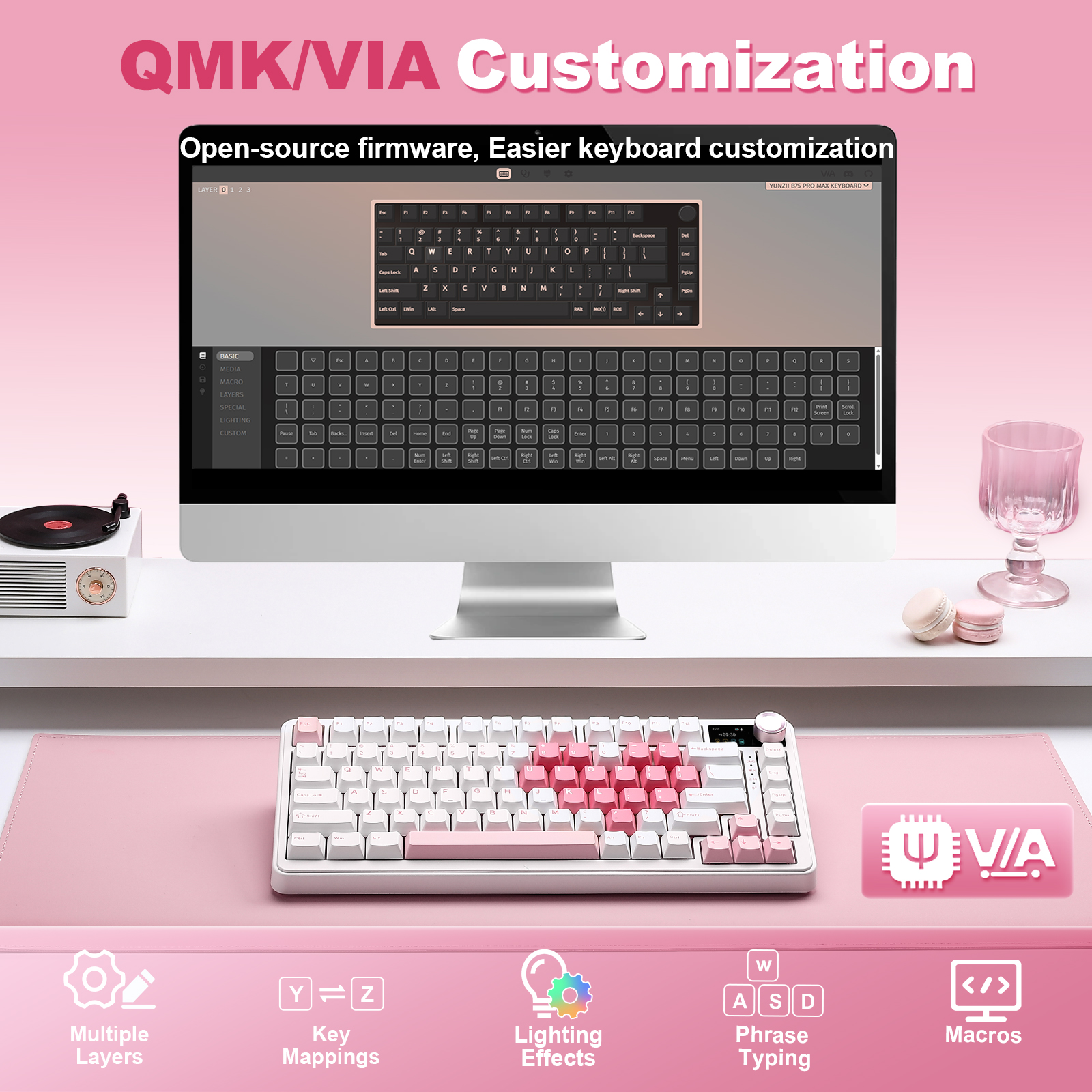 YUNZII B75 PRO MAX Wireless Me - Keyboard Gaming Mac incelemesi ve fiyatı