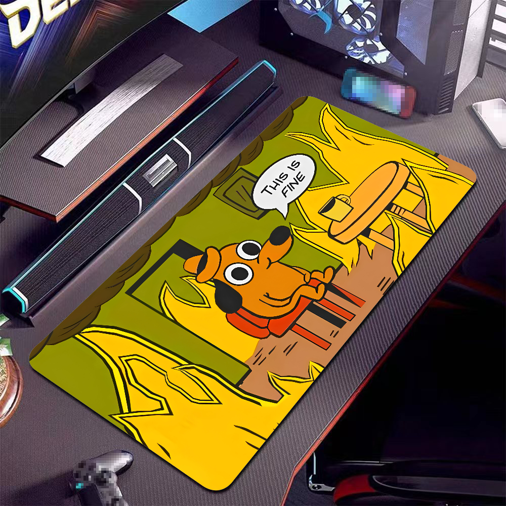 This Is Fine Dog Dachshund Mou - Gaming Keyboard And Mouse Pad incelemesi ve fiyatı