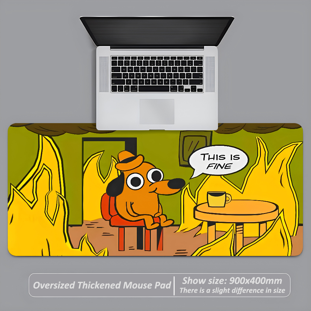This Is Fine Dog Dachshund Mou - Gaming Keyboard And Mouse Pad incelemesi ve fiyatı