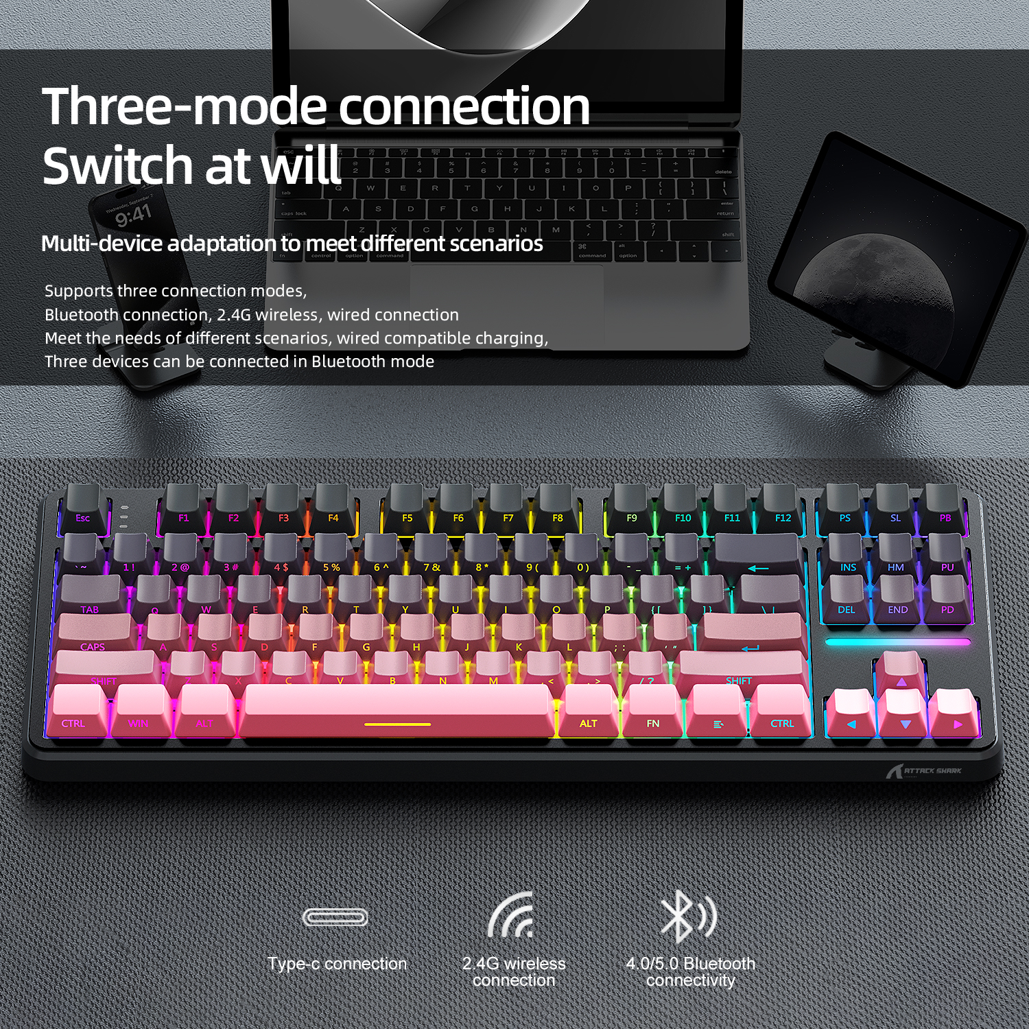 Attack Shark X87 Macro Drive G - Gaming Keyboard Bluetooth incelemesi ve fiyatı