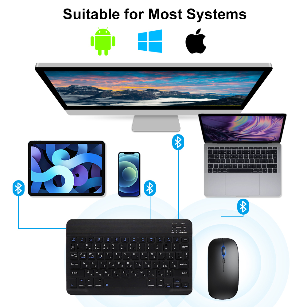 Bluetooth Keyboard and Mouse F - Gaming Keyboard Bluetooth incelemesi ve fiyatı