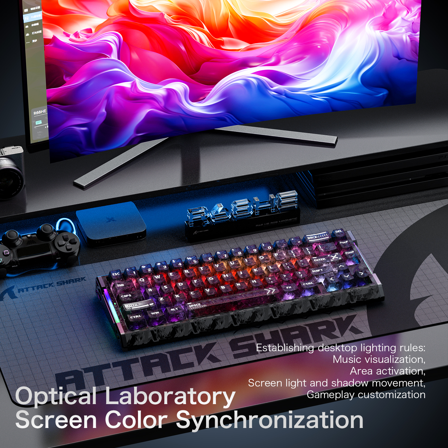 ATTACK SHARK R68 HE  magnetic  - Keyboard Gaming Mac incelemesi ve fiyatı