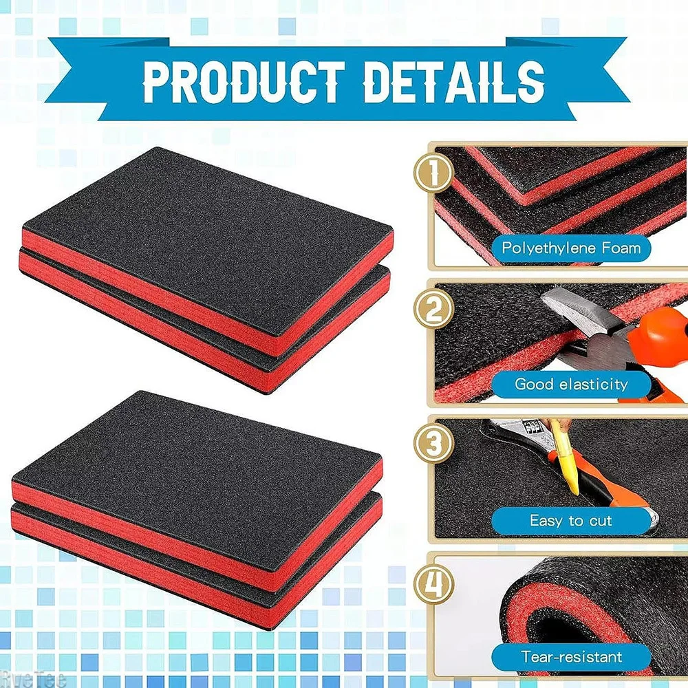 4Pcs Tool Box Foam Inserts Pac - Pe Foam Sheet incelemesi ve fiyatı