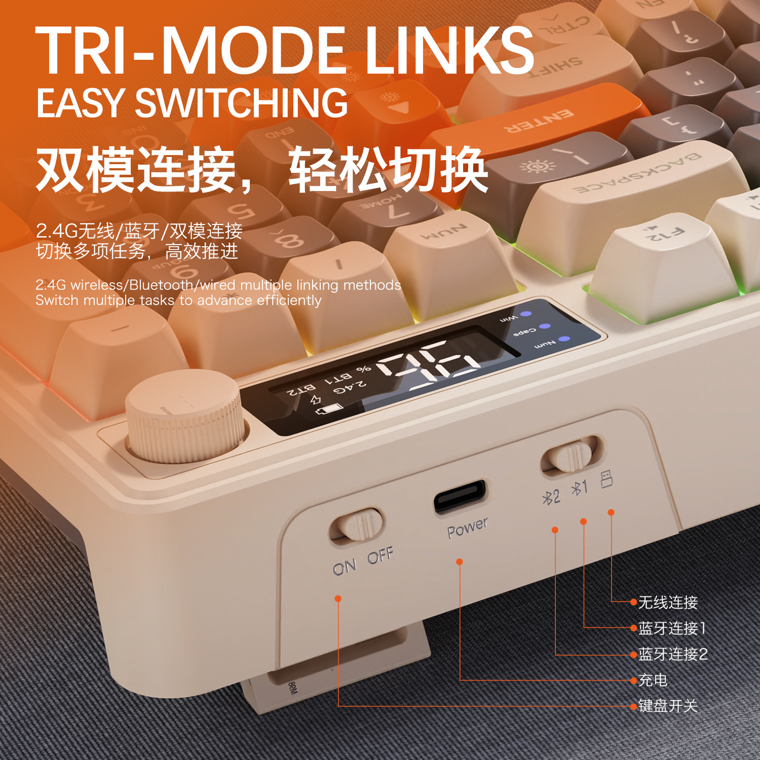 Hot Free Wolf T96 Wireless Dua - Gaming Keyboard Bluetooth incelemesi ve fiyatı