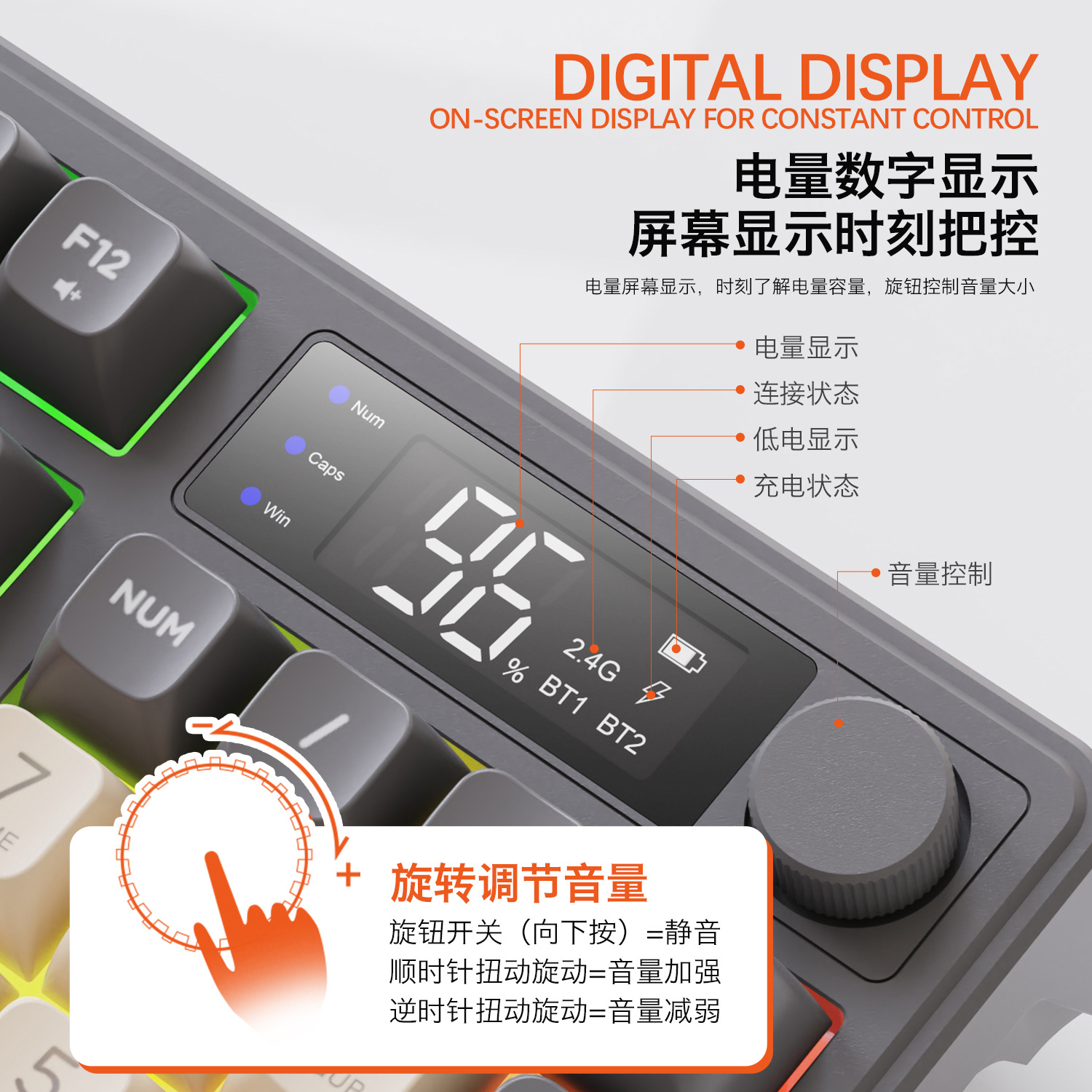 Hot Free Wolf T96 Wireless Dua - Gaming Keyboard Bluetooth incelemesi ve fiyatı