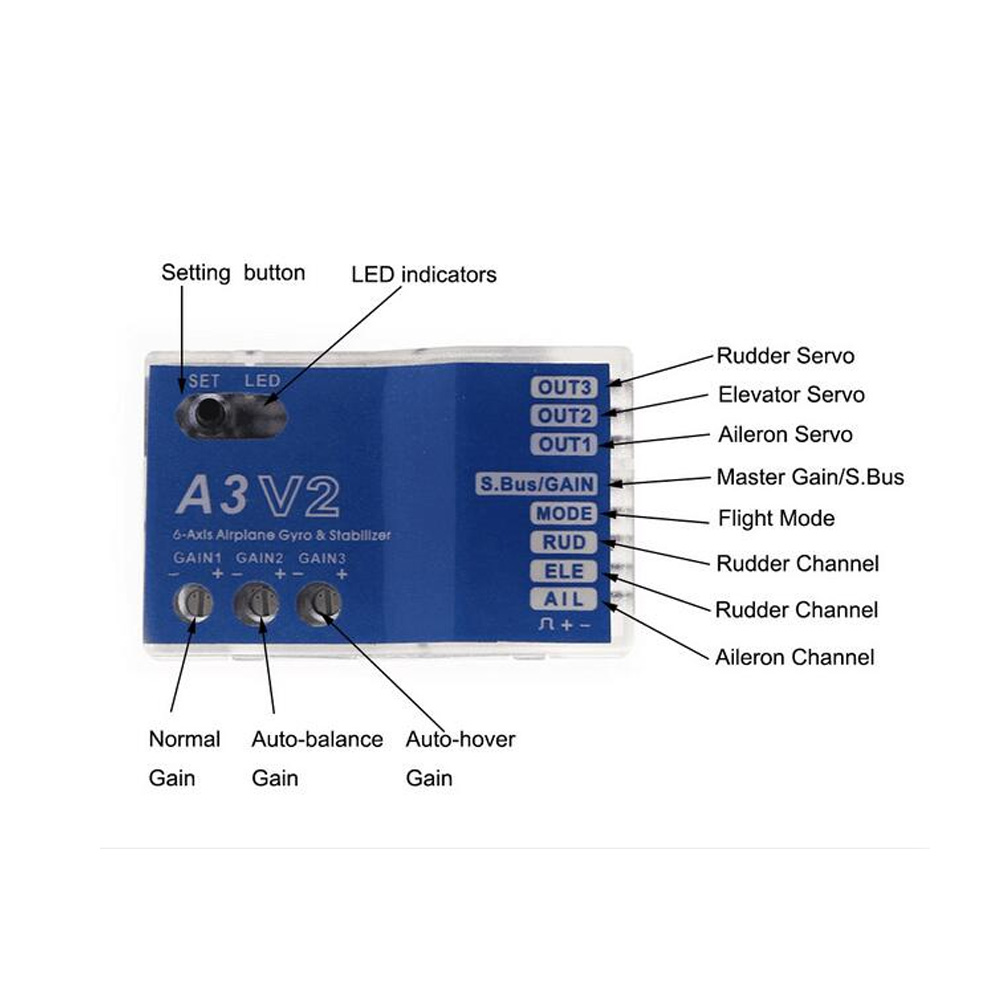 High Quality 3 Axis Gyro A3 V2 - Stabilizer Screw In incelemesi ve fiyatı