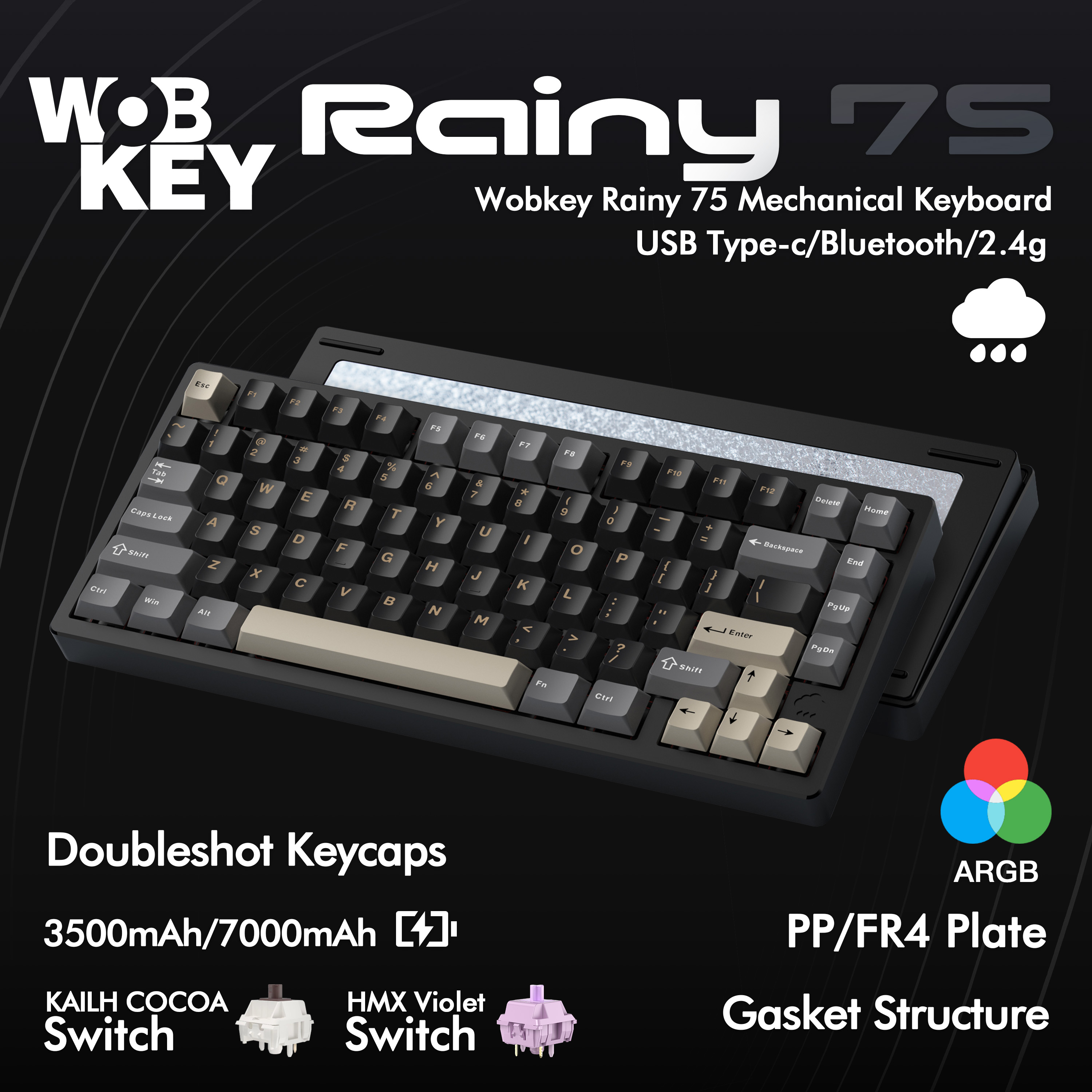 WOBKEY WOB Rainy75 Mechanical  - Keyboard Gaming Mac incelemesi ve fiyatı