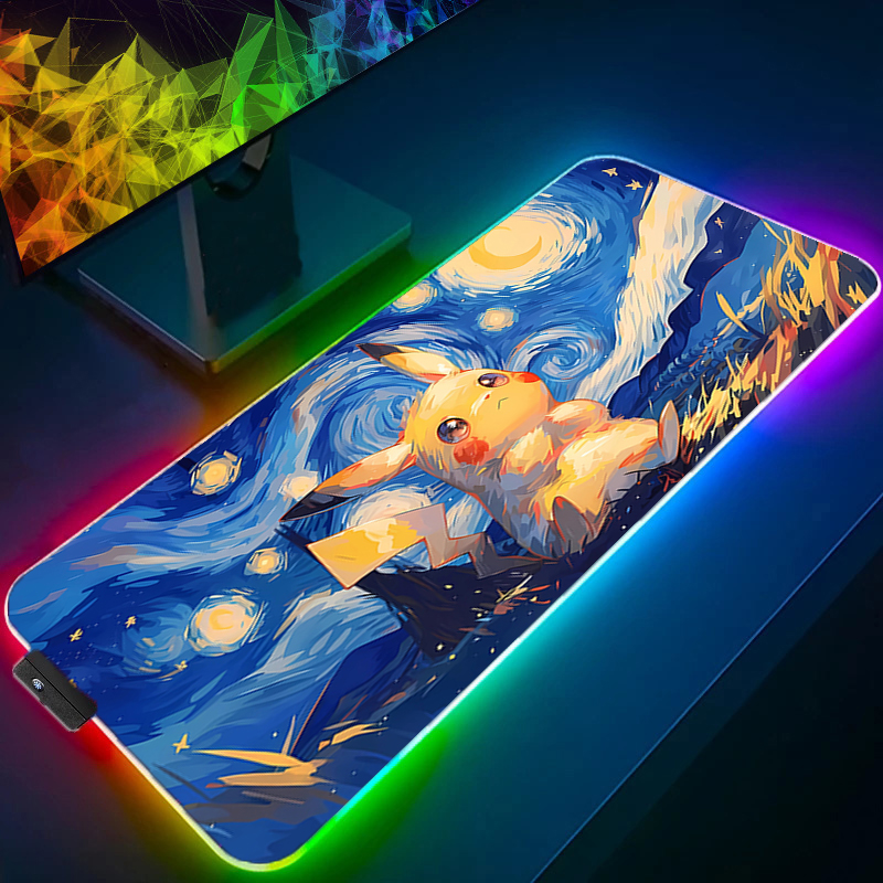 RGB Mouse Pad Pokemon Pikachu  - Gaming Keyboard No Rgb incelemesi ve fiyatı