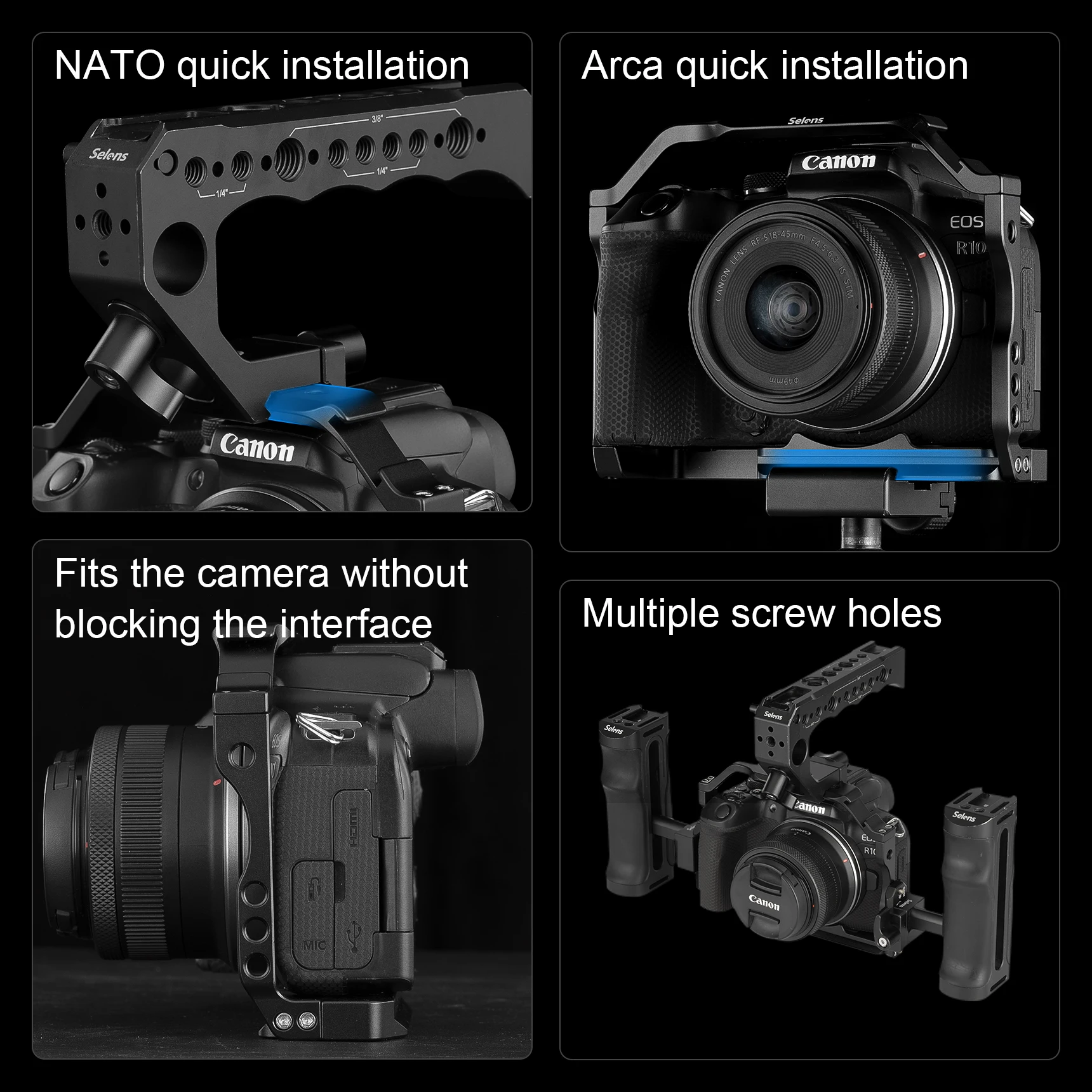 Selens Camera Full Cage Metal  - Stabilizer Screw In incelemesi ve fiyatı