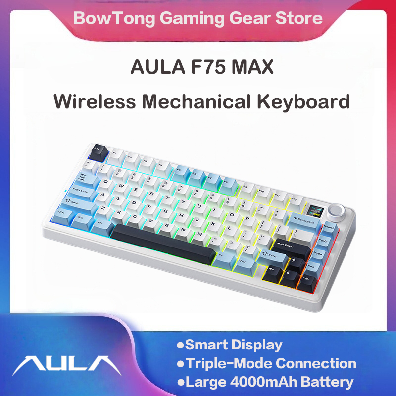 AULA F75 MAX 75% Tri-Mode Mech - Keyboard Gaming Mac incelemesi ve fiyatı