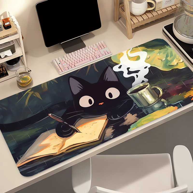 Kawaii Black Cat Silicone Soft - Gaming Keyboard And Mouse Pad incelemesi ve fiyatı