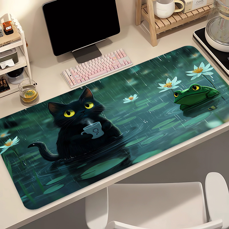 Kawaii Black Cat Silicone Soft - Gaming Keyboard And Mouse Pad incelemesi ve fiyatı