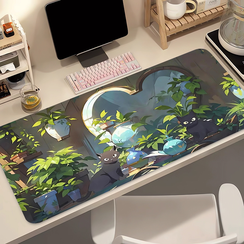 Kawaii Black Cat Silicone Soft - Gaming Keyboard And Mouse Pad incelemesi ve fiyatı