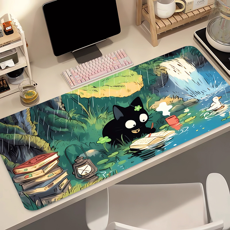 Kawaii Black Cat Silicone Soft - Gaming Keyboard And Mouse Pad incelemesi ve fiyatı