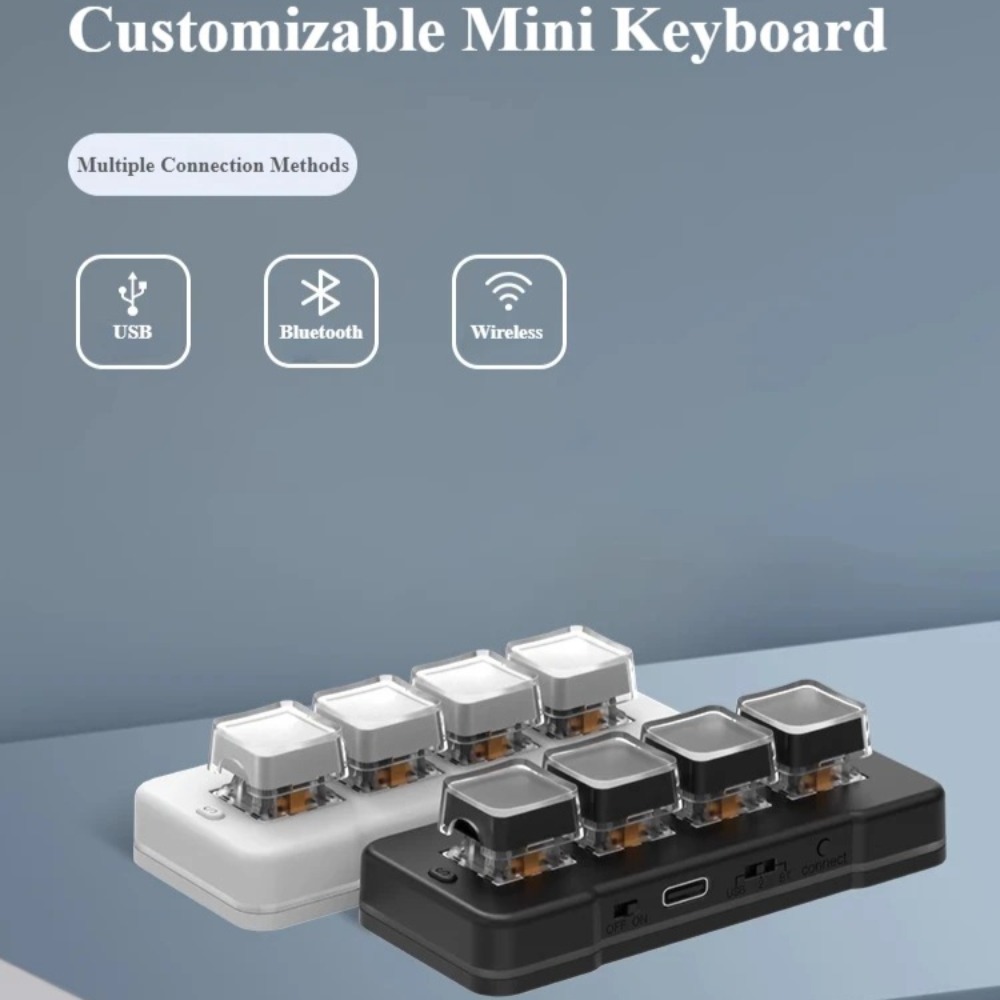 MK424Pro 4-Key Wireles Mini Ke - Gaming Keyboard Mini Mechanical incelemesi ve fiyatı