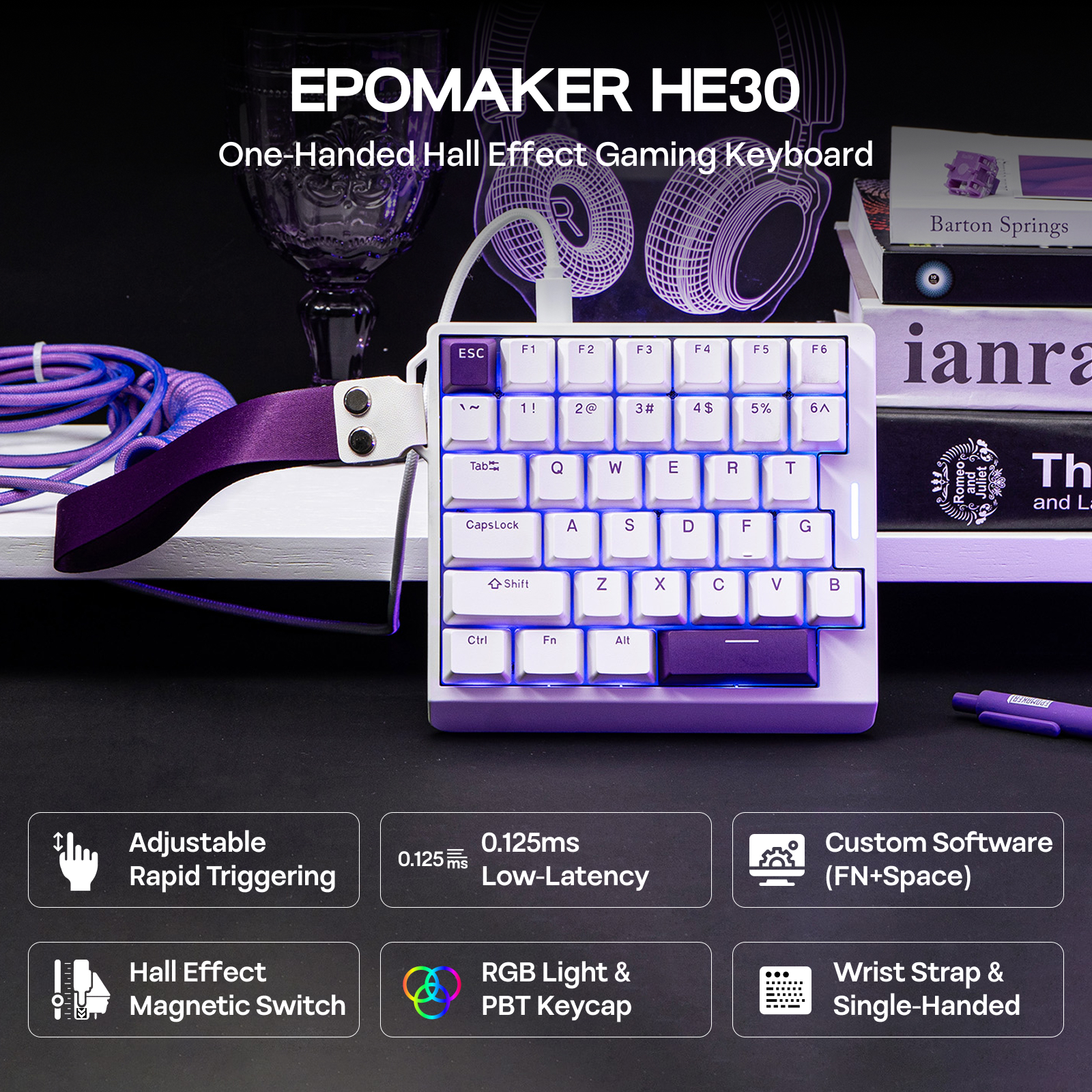  EPOMAKER HE30 One-Handed 36- - Gaming Keyboard Mini Mechanical incelemesi ve fiyatı