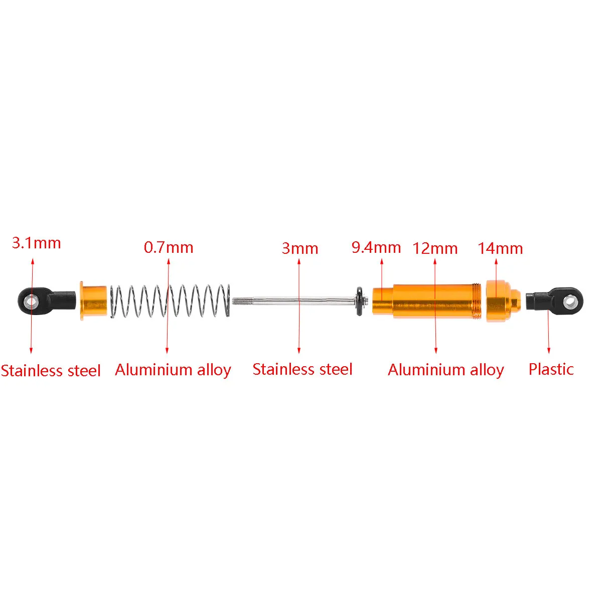 Aluminum Big Bore Shocks 75/85 - Stabilizer Screw In incelemesi ve fiyatı